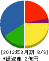 静岡浄設 貸借対照表 2012年3月期