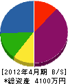 平井電気 貸借対照表 2012年4月期
