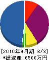 千秋電気 貸借対照表 2010年9月期