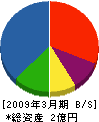 松和建設 貸借対照表 2009年3月期