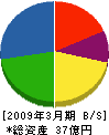 宮吉硝子 貸借対照表 2009年3月期