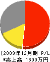 福島塗装 損益計算書 2009年12月期