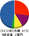 丸岡産商 貸借対照表 2012年5月期