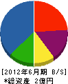 吉澤建設工業 貸借対照表 2012年6月期
