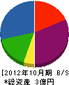 市場工務店 貸借対照表 2012年10月期