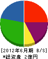 小松 貸借対照表 2012年6月期