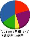 にしき堂 貸借対照表 2011年6月期
