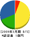 岸和田市指定水道工事業（同） 貸借対照表 2009年3月期