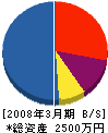 晃成開発 貸借対照表 2008年3月期