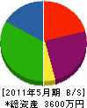 山本組 貸借対照表 2011年5月期