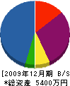 長濱住設 貸借対照表 2009年12月期