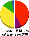 塩沢重機建設 貸借対照表 2012年11月期