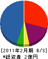若松屋 貸借対照表 2011年2月期