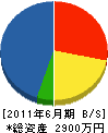 昌電社 貸借対照表 2011年6月期