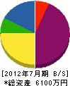 新栄電気 貸借対照表 2012年7月期
