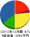 山本電機 貸借対照表 2012年12月期
