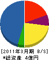 昭和建設工業 貸借対照表 2011年3月期