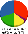 窪田建設 貸借対照表 2012年5月期