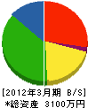 坂元電機機械 貸借対照表 2012年3月期