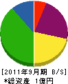 山栄建設 貸借対照表 2011年9月期