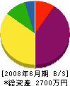 大塚工務店 貸借対照表 2008年6月期
