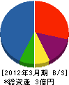 松田建業 貸借対照表 2012年3月期