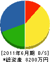川崎電業 貸借対照表 2011年6月期