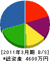 横山建設工業 貸借対照表 2011年3月期