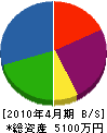 山晃電機工業 貸借対照表 2010年4月期