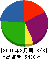 芦田建設 貸借対照表 2010年3月期