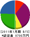 大塚商事 貸借対照表 2011年1月期
