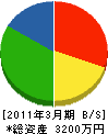 坂元電機機械 貸借対照表 2011年3月期