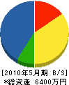 田中電業社 貸借対照表 2010年5月期