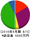 ハタヤマ 貸借対照表 2010年9月期