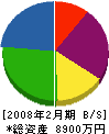 シノザキ 貸借対照表 2008年2月期