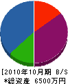 伊藤電気 貸借対照表 2010年10月期