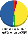 松村組 貸借対照表 2008年7月期