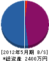 鈴木土木工業 貸借対照表 2012年5月期