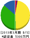 伊江電設 貸借対照表 2013年3月期