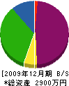 長谷川管工 貸借対照表 2009年12月期