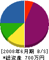 後藤田工業 貸借対照表 2008年6月期