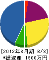 千葉建設 貸借対照表 2012年6月期