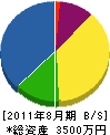 小島松風園 貸借対照表 2011年8月期