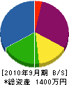 川口造園 貸借対照表 2010年9月期
