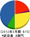 長瀬土建 貸借対照表 2012年3月期