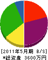 東田建設 貸借対照表 2011年5月期