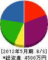 富士重機 貸借対照表 2012年5月期