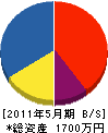 Ｋ・Ｓ・Ａ 貸借対照表 2011年5月期