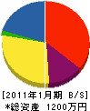 高島電設工業 貸借対照表 2011年1月期