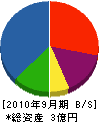 本田工務店 貸借対照表 2010年9月期